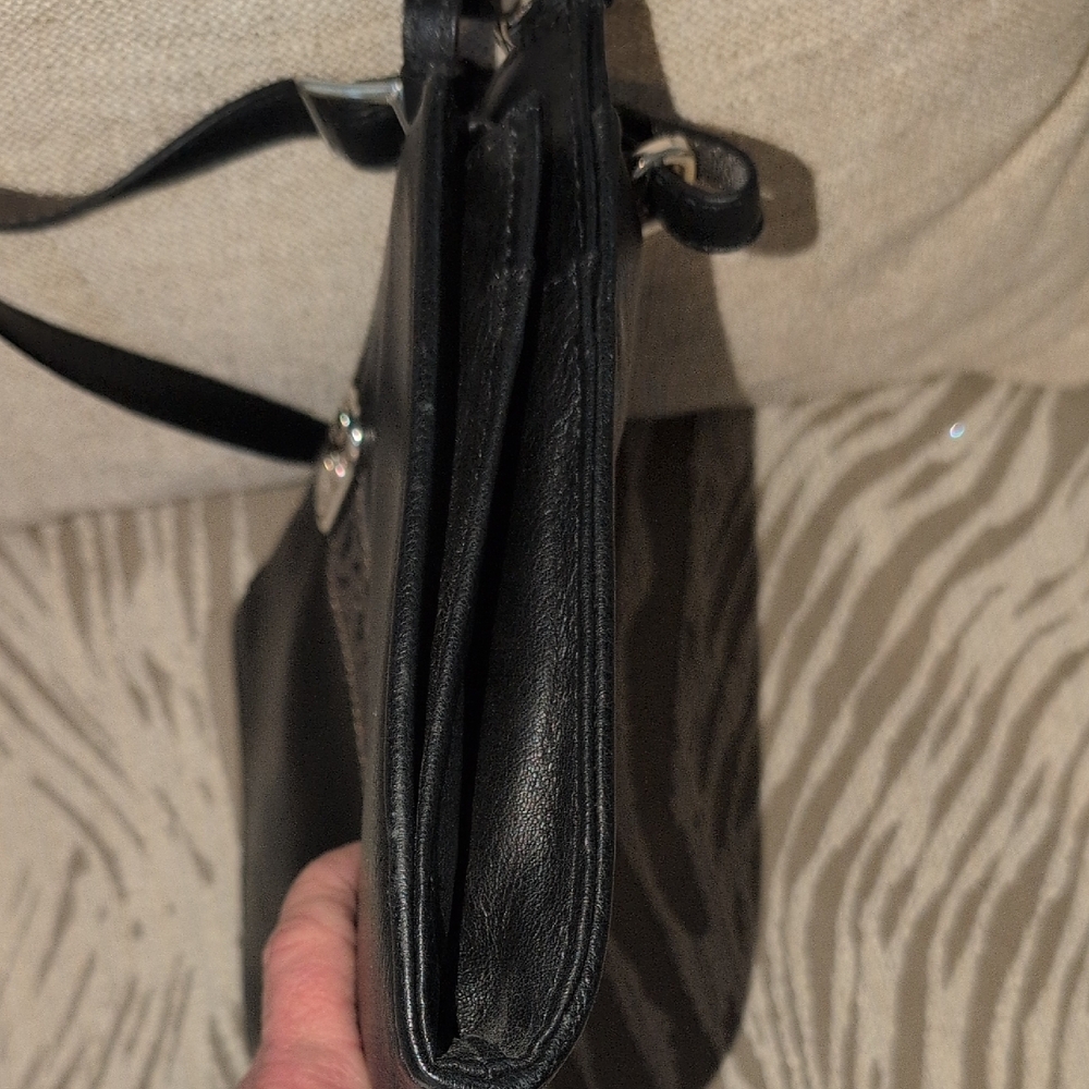 Brighton Black and Silver Crossbody Bag - Picture 10 of 15
